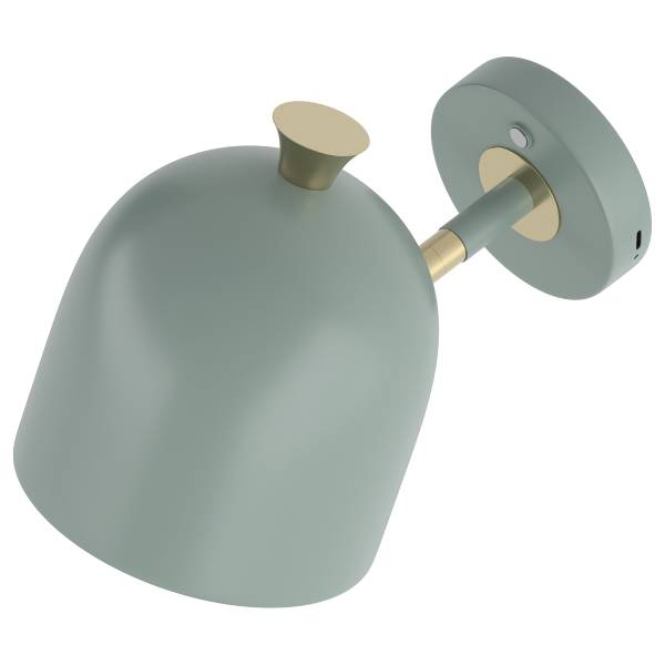 Akku-Wandleuchte RUMTO - 3-Stufen-Dimmer - inkl. Fernbedienung - Salbei