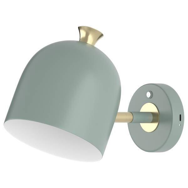 Akku-Wandleuchte RUMTO - 3-Stufen-Dimmer - inkl. Fernbedienung - Salbei