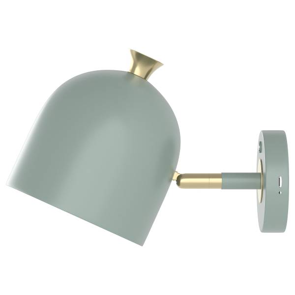 Akku-Wandleuchte RUMTO - 3-Stufen-Dimmer - inkl. Fernbedienung - Salbei