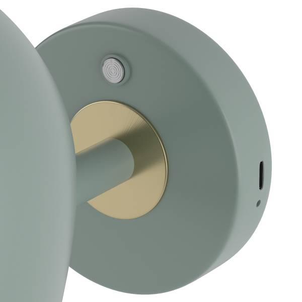 Akku-Wandleuchte RUMTO - 3-Stufen-Dimmer - inkl. Fernbedienung - Salbei