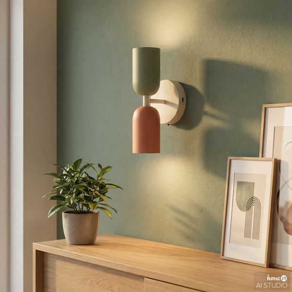 Akku-Wandleuchte NIMI - 3-Stufen-Dimmer - inkl. Fernbedienung - Multicolor