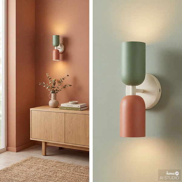 Akku-Wandleuchte NIMI - 3-Stufen-Dimmer - inkl. Fernbedienung - Multicolor