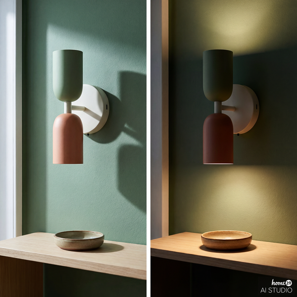 Akku-Wandleuchte NIMI - 3-Stufen-Dimmer - inkl. Fernbedienung - Multicolor