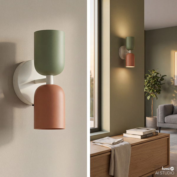 Akku-Wandleuchte NIMI - 3-Stufen-Dimmer - inkl. Fernbedienung - Multicolor