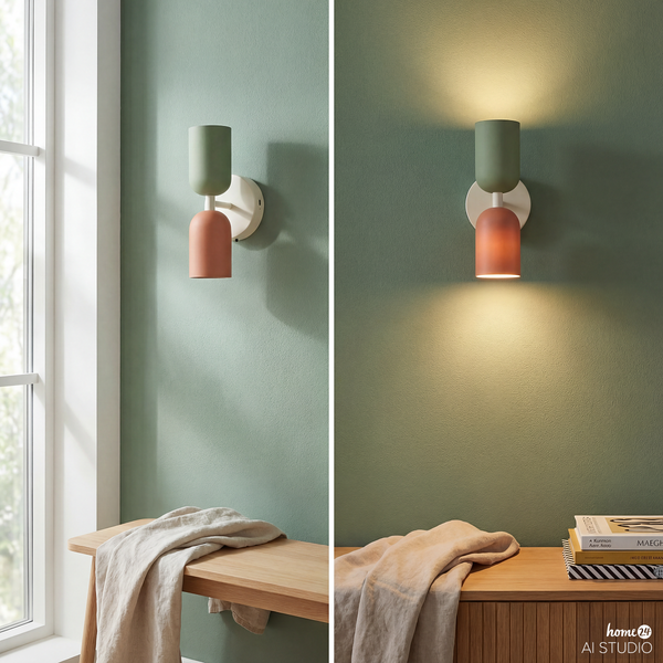 Akku-Wandleuchte NIMI - 3-Stufen-Dimmer - inkl. Fernbedienung - Multicolor