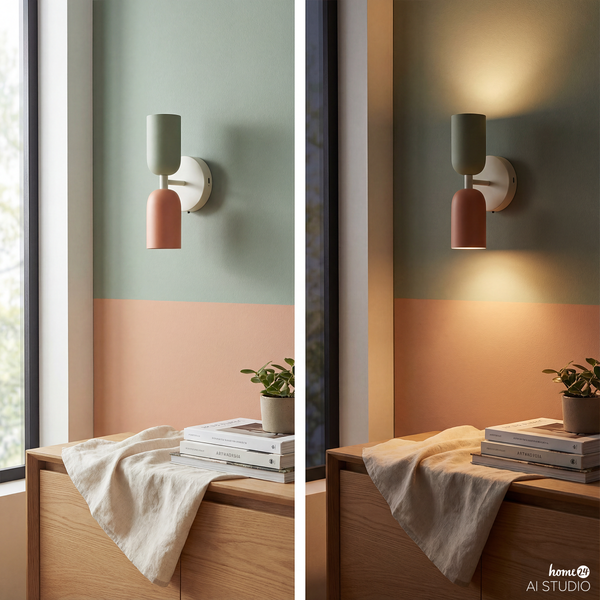 Akku-Wandleuchte NIMI - 3-Stufen-Dimmer - inkl. Fernbedienung - Multicolor