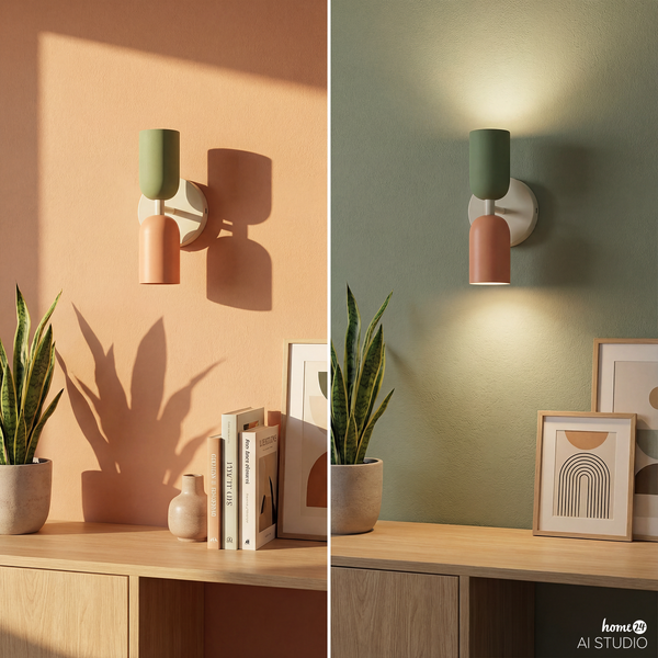 Akku-Wandleuchte NIMI - 3-Stufen-Dimmer - inkl. Fernbedienung - Multicolor