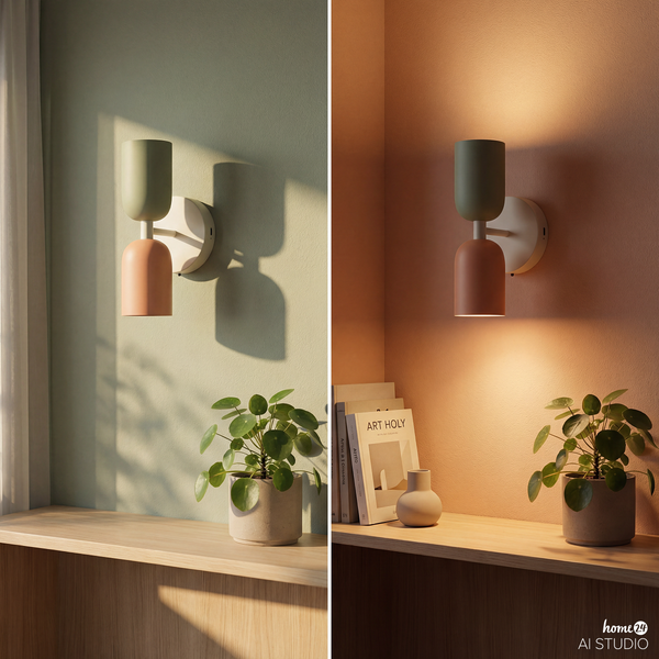 Akku-Wandleuchte NIMI - 3-Stufen-Dimmer - inkl. Fernbedienung - Multicolor