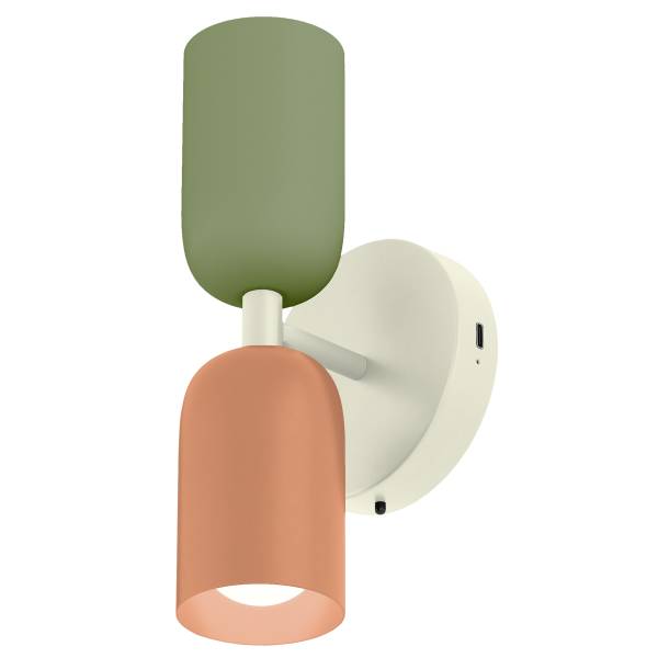 Akku-Wandleuchte NIMI - 3-Stufen-Dimmer - inkl. Fernbedienung - Multicolor