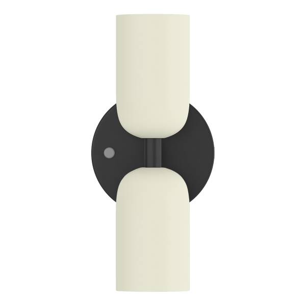 Akku-Wandleuchte NIMI - 3-Stufen-Dimmer - inkl. Fernbedienung - Creme / Schwarz