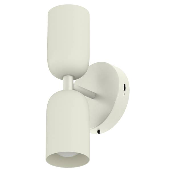 Akku-Wandleuchte NIMI - 3-Stufen-Dimmer - inkl. Fernbedienung - Creme