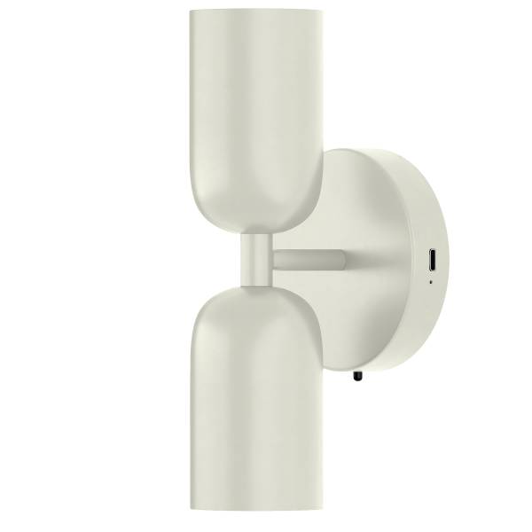 Akku-Wandleuchte NIMI - 3-Stufen-Dimmer - inkl. Fernbedienung - Creme