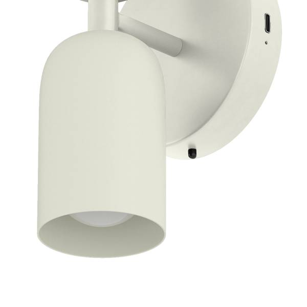 Akku-Wandleuchte NIMI - 3-Stufen-Dimmer - inkl. Fernbedienung - Creme