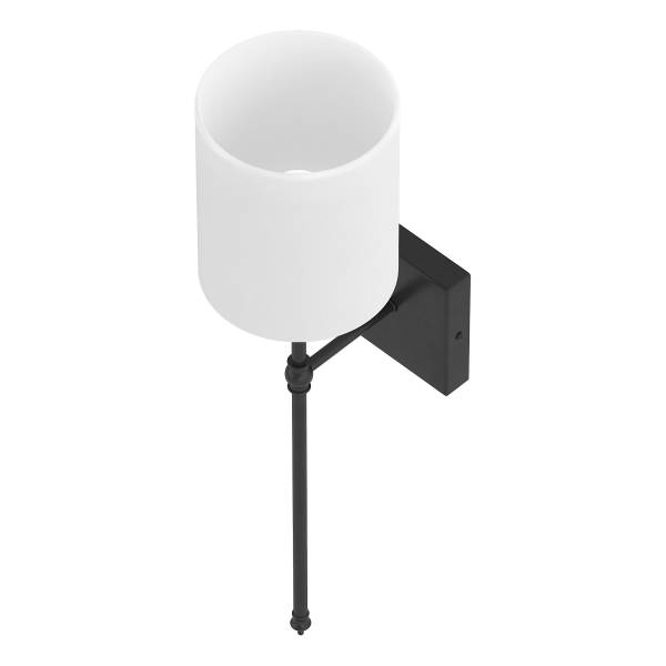 Wandleuchte ESTE mit Akku-Leuchtmittel - RGB-Leuchtmittel - inkl. Fernbedienung - Weiß / Schwarz