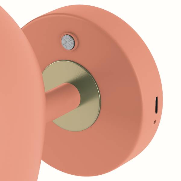 Akku-Wandleuchte RUMTO - 3-Stufen-Dimmer - inkl. Fernbedienung - Koralle