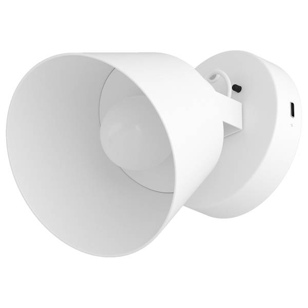 Akku-Wandleuchte SMI - 3-Stufen-Dimmer - inkl. Fernbedienung - Weiß