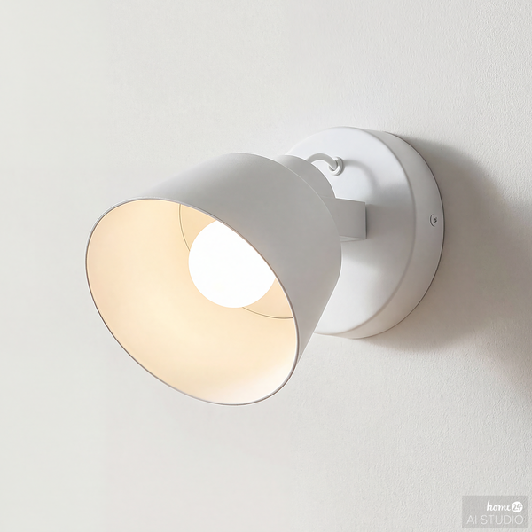 Akku-Wandleuchte SMI - 3-Stufen-Dimmer - inkl. Fernbedienung - Weiß