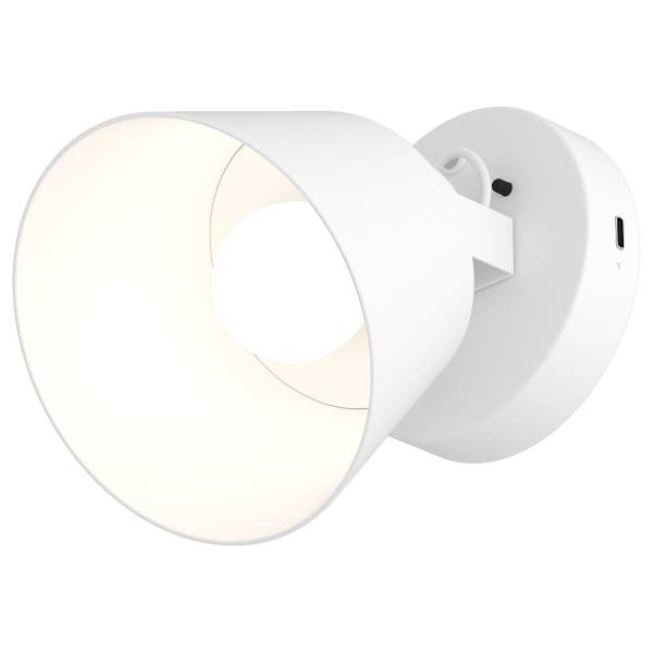 Akku-Wandleuchte SMI - 3-Stufen-Dimmer - inkl. Fernbedienung - Weiß