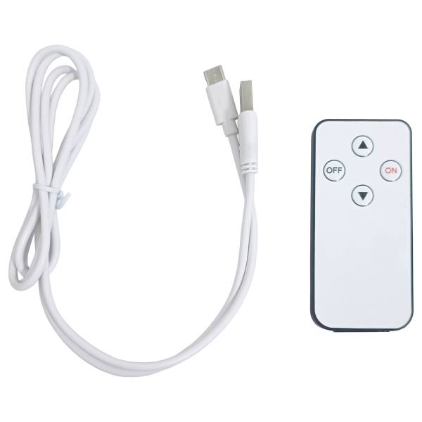 Akku-Wandleuchte ONS - 3-Stufen-Dimmer - inkl. Fernbedienung - Schwarz