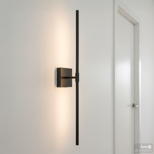 Akku-Wandleuchte ONS - 3-Stufen-Dimmer - inkl. Fernbedienung - Schwarz