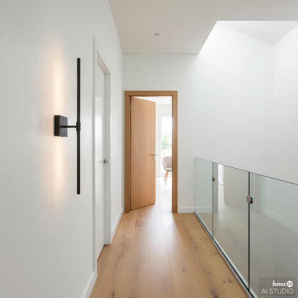 Akku-Wandleuchte ONS - 3-Stufen-Dimmer - inkl. Fernbedienung - Schwarz