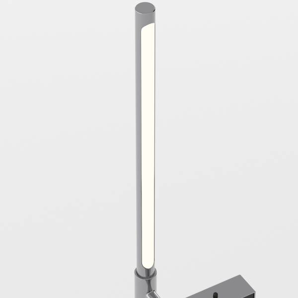 Akku-Wandleuchte ONS - 3-Stufen-Dimmer - inkl. Fernbedienung - Silber