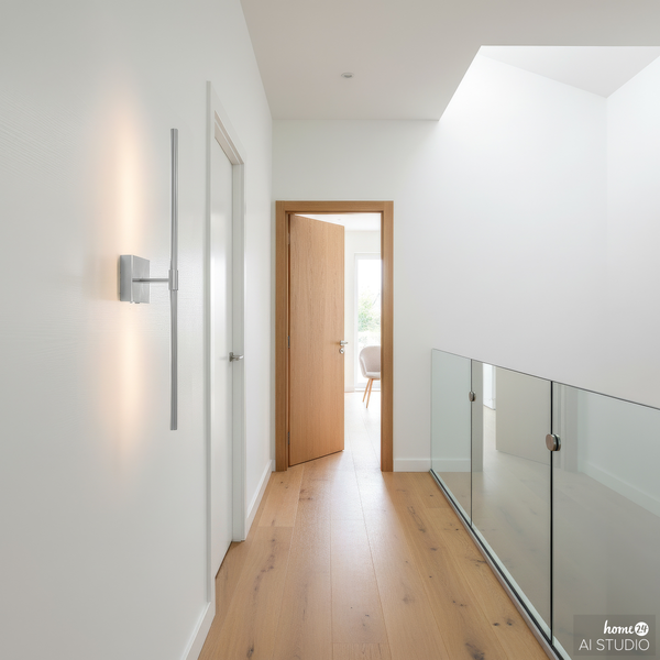 Akku-Wandleuchte ONS - 3-Stufen-Dimmer - inkl. Fernbedienung - Silber