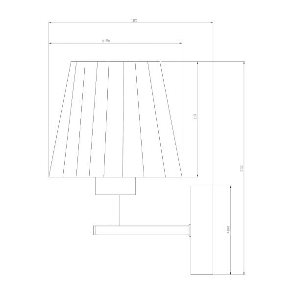 Wandleuchte TRACT mit Akku-Leuchtmittel - RGB-Leuchtmittel - inkl. Fernbedienung