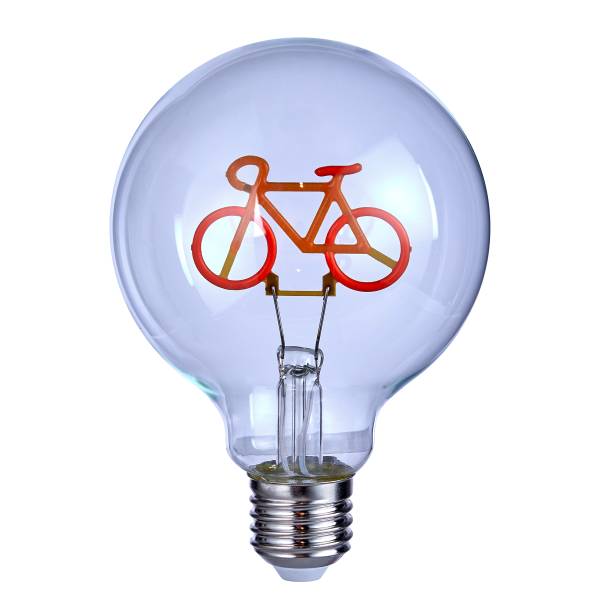 LED Glühlampe BRIGHT LIGHT - Glas - Gelb