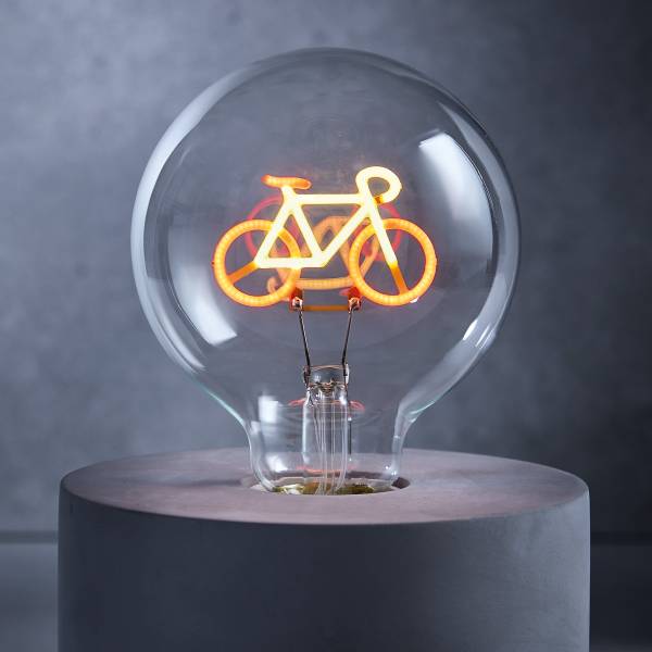 LED Glühlampe BRIGHT LIGHT - Glas - Gelb