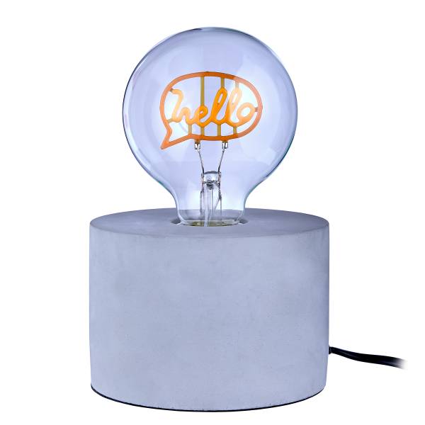 LED Glühlampe BRIGHT LIGHT Hello - Glas - Pink