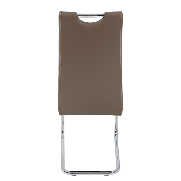 Freischwinger La Paz Kunstleder - Kunstleder / Stahl - Braun - 2er Set