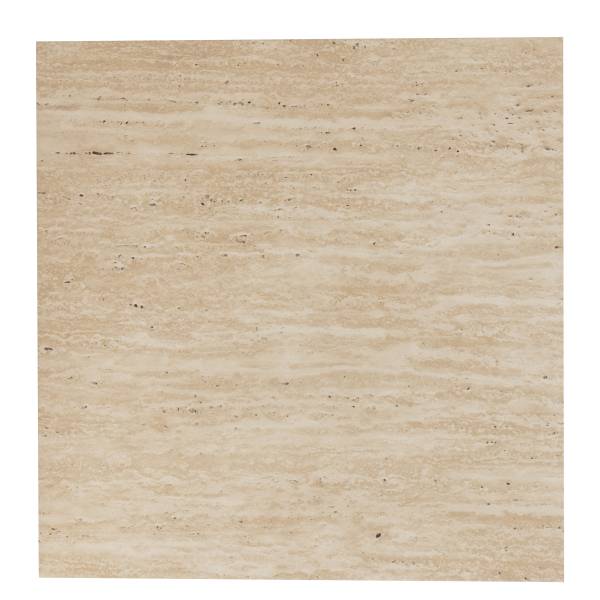 Couchtisch Cozzens - quadratisch 48 cm - Travertin Dekor