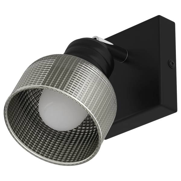 Wandleuchte ALGA - Rauchglas / Eisen - Flammenanzahl: 1