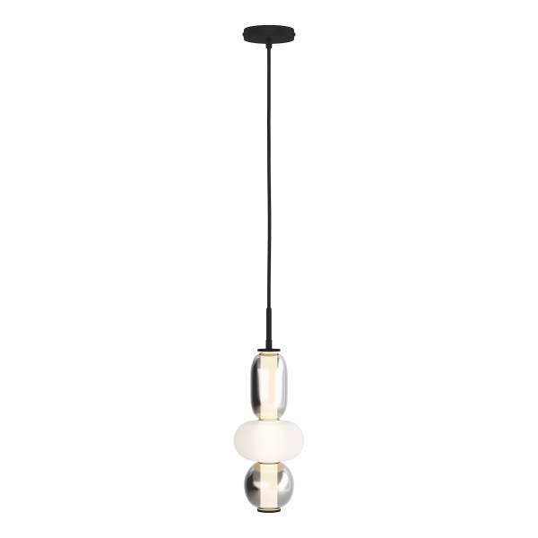 Pendelleuchte DREA - Glas / Eisen - 1-flammig