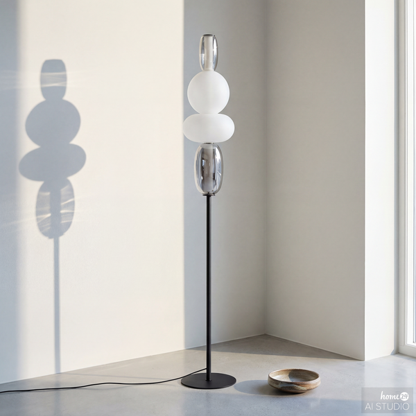 Stehleuchte DREA - Glas / Eisen - Höhe: 160 cm