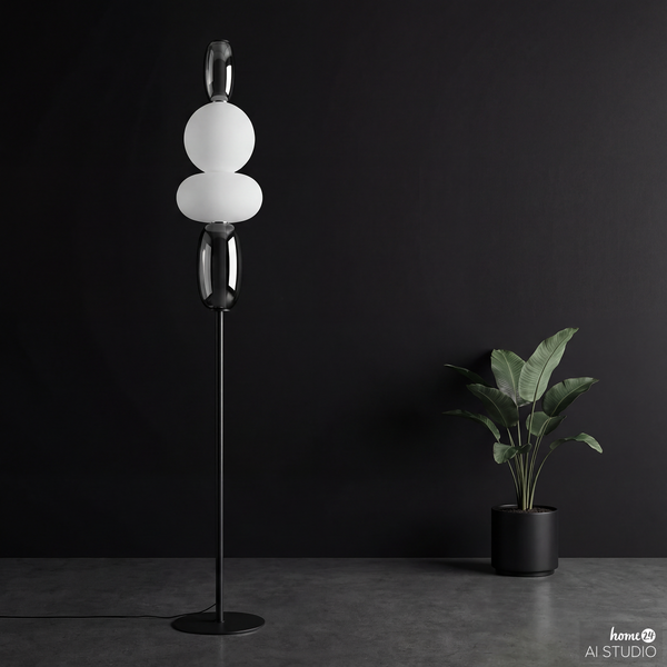 Stehleuchte DREA - Glas / Eisen - Höhe: 160 cm
