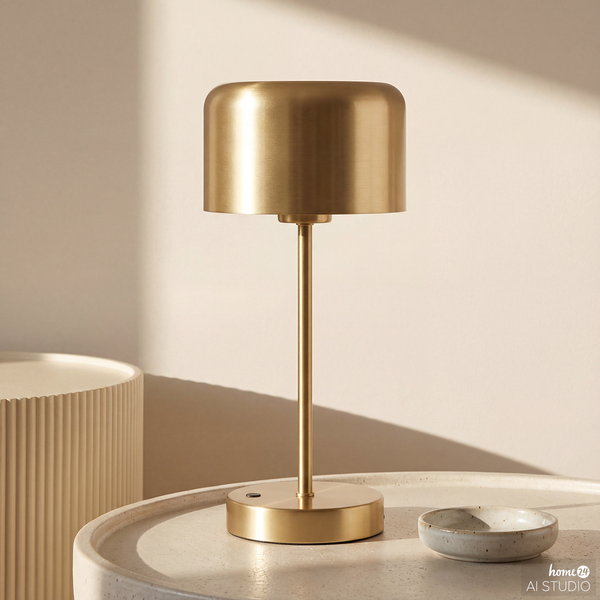 Akku-Tischleuchte VEN - Eisen - Gold