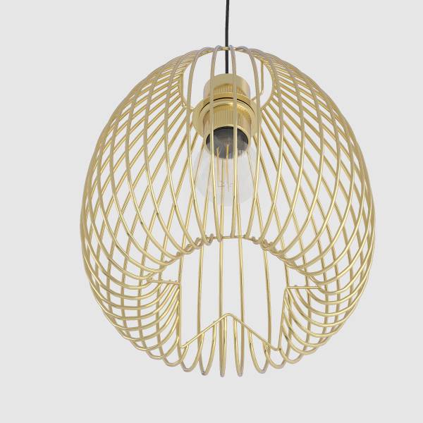 Pendelleuchte ROCAR - Eisen - 1-flammig - Gold