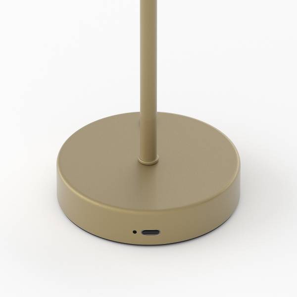 Akku-Tischleuchte DROS - Dimmbar - Gold