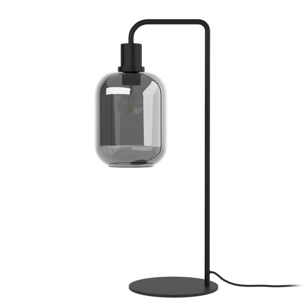 Tischleuchte MOME Typ B - Rauchglas / Eisen - 1-flammig