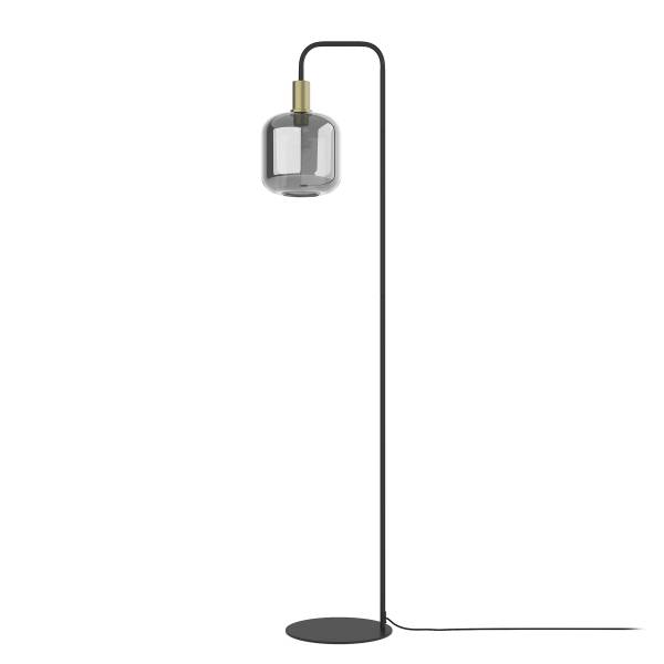 Stehleuchte MOME Typ A - Rauchglas / Eisen - 1-flammig