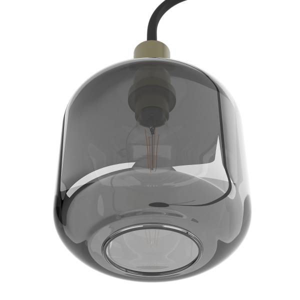 Stehleuchte MOME Typ A - Rauchglas / Eisen - 1-flammig