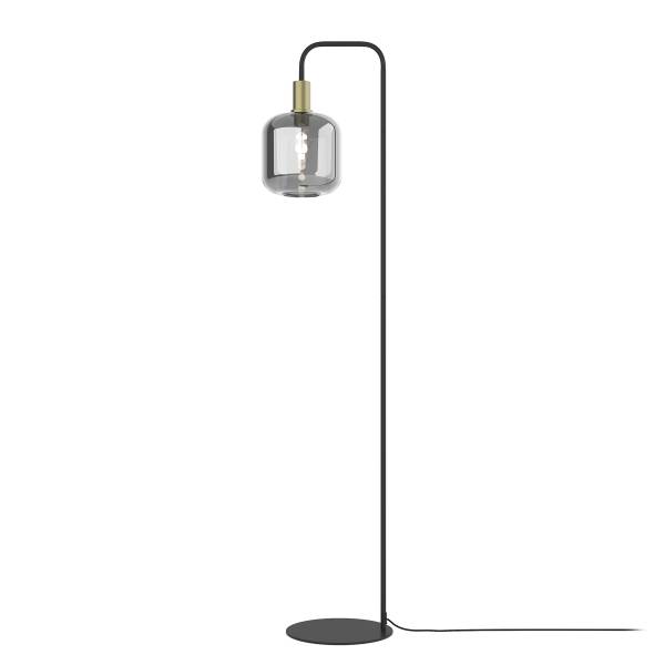 Stehleuchte MOME Typ A - Rauchglas / Eisen - 1-flammig