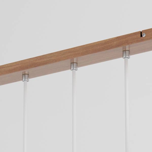 Pendelleuchte MENTY Typ C - Opalglas / Eisen - 5-flammig