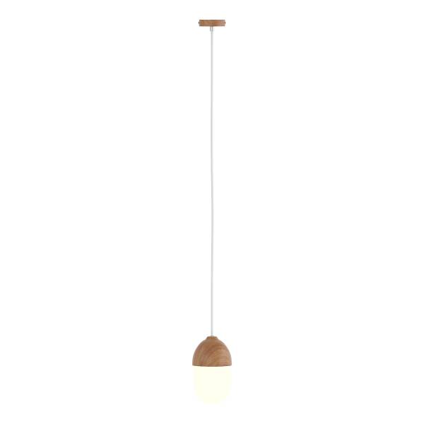 Pendelleuchte MENTY Typ A - Opalglas / Eisen - 1-flammig