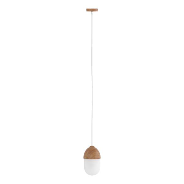 Pendelleuchte MENTY Typ A - Opalglas / Eisen - 1-flammig