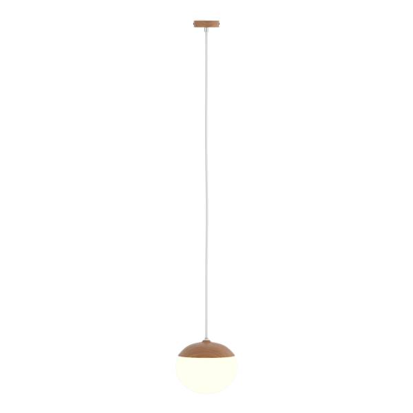 Pendelleuchte MENTY Typ B - Opalglas / Eisen - 1-flammig