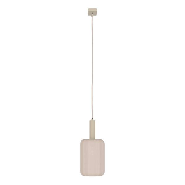 Pendelleuchte ONI - Nylon / Eisen - 3-flammig - Beige
