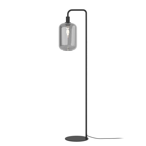 Stehleuchte MOME Typ B - Rauchglas / Eisen - 1-flammig